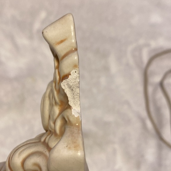 Vintage lanshire electric ceramic mantle clock cottagecore shabby - Picture 5 of 10